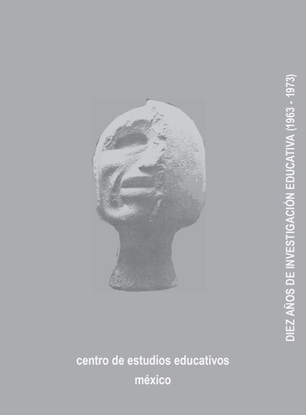 Diez años de investigación educativa. CEE, 1963-1973
